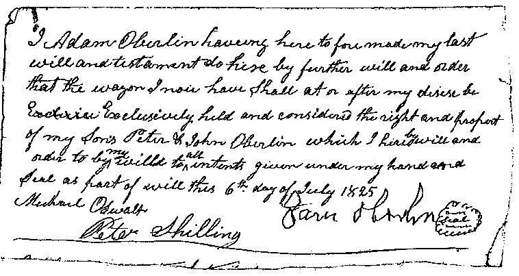Adam's Will